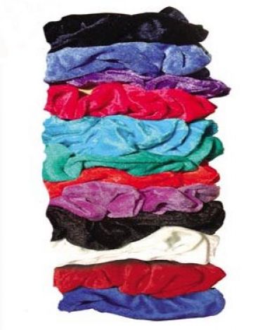 Smooth Velour Hair Scrunchies
